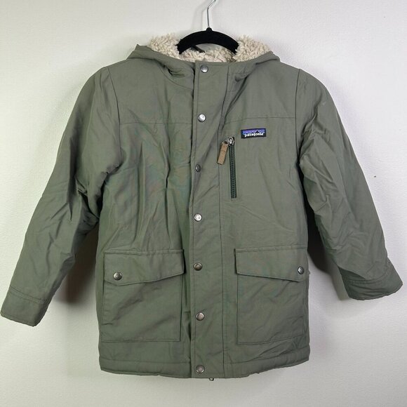 Patagonia Other - Patagonia Youth Green Coat with hood Size S 7-8